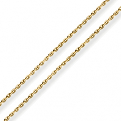 Złoty łańcuszek 45cm gęsty Pełny splot Ankier szlifowany 1,3mm pr. 585